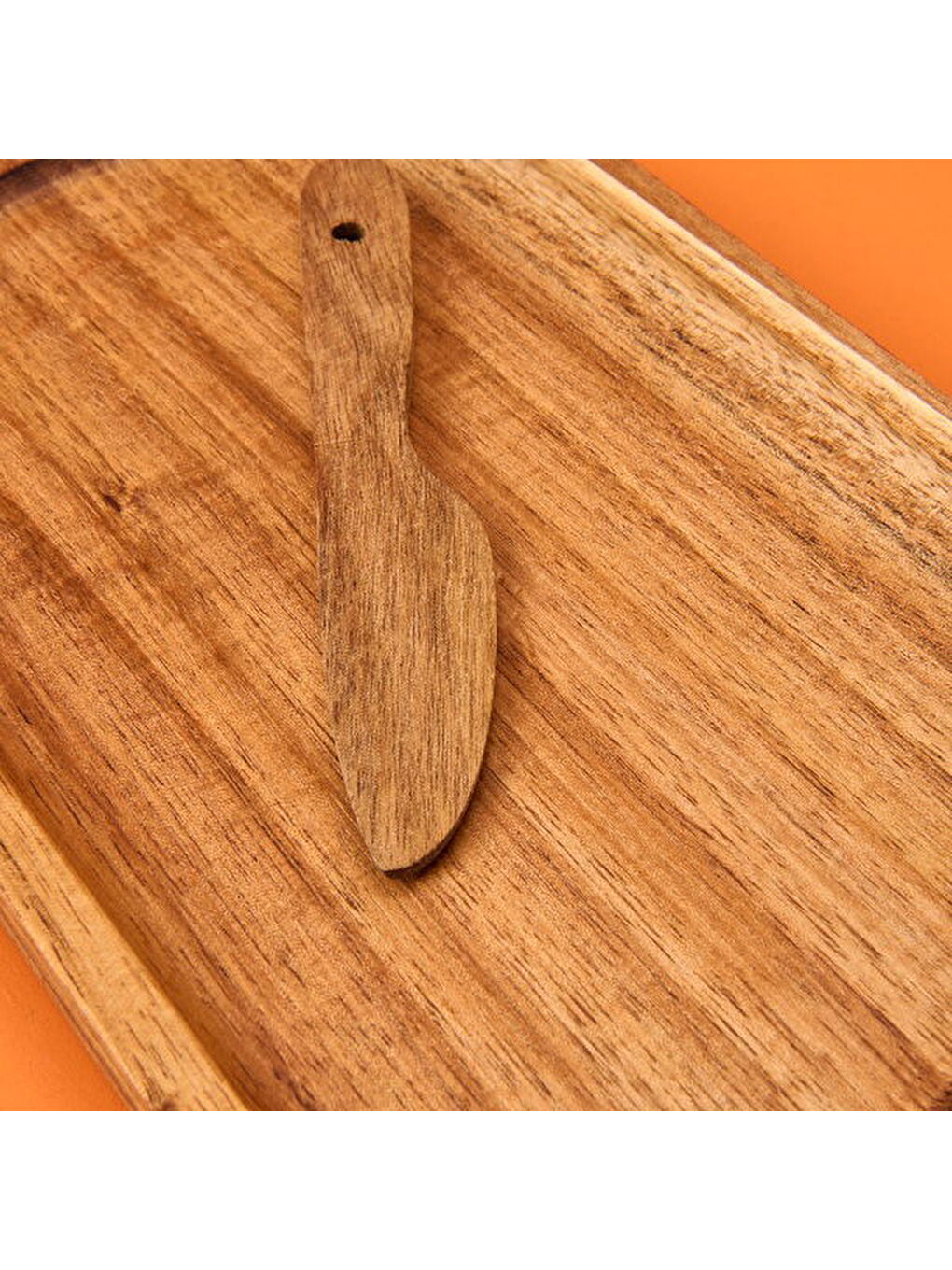 Akasya Oval Sunumluk - Kahverengi - 30x14 cm-1