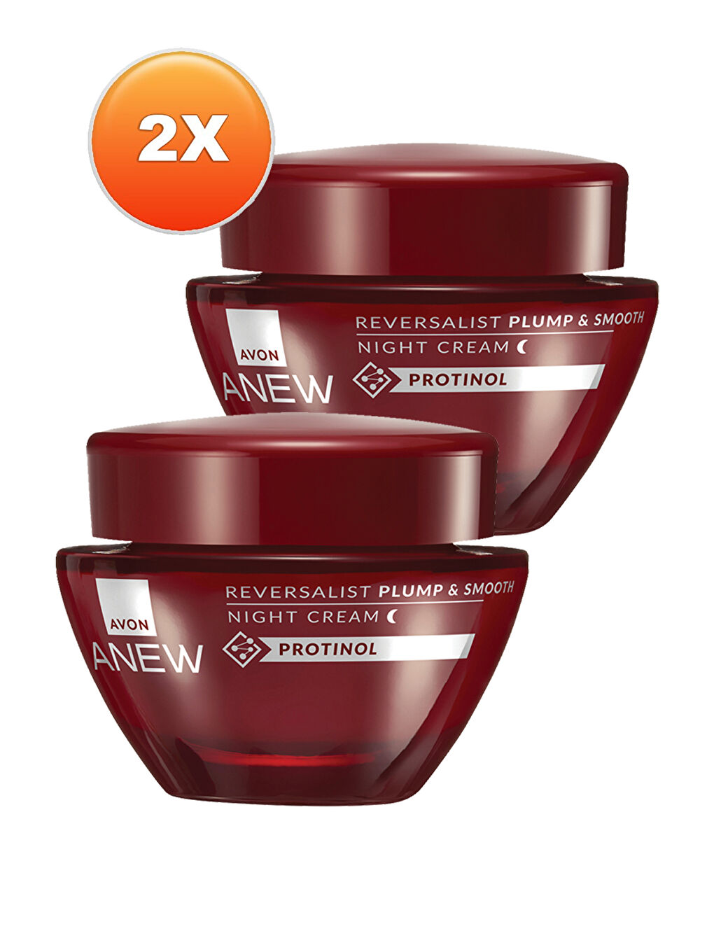 AVON Renksiz Anew Reversalist Plump & Smooth Gece Kremi 50 Ml. İkili Set - 1