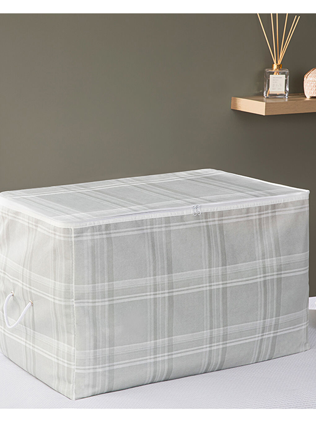 Plaid Lines Hurç Gri