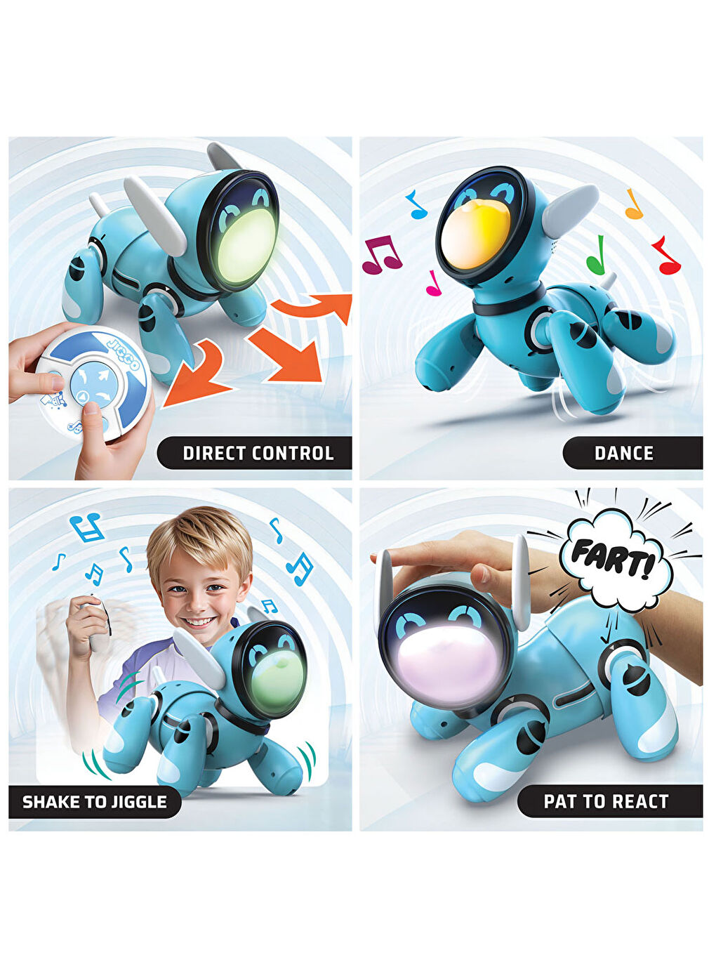 Jiggo İnteraktif Köpek Mavi 88500-2