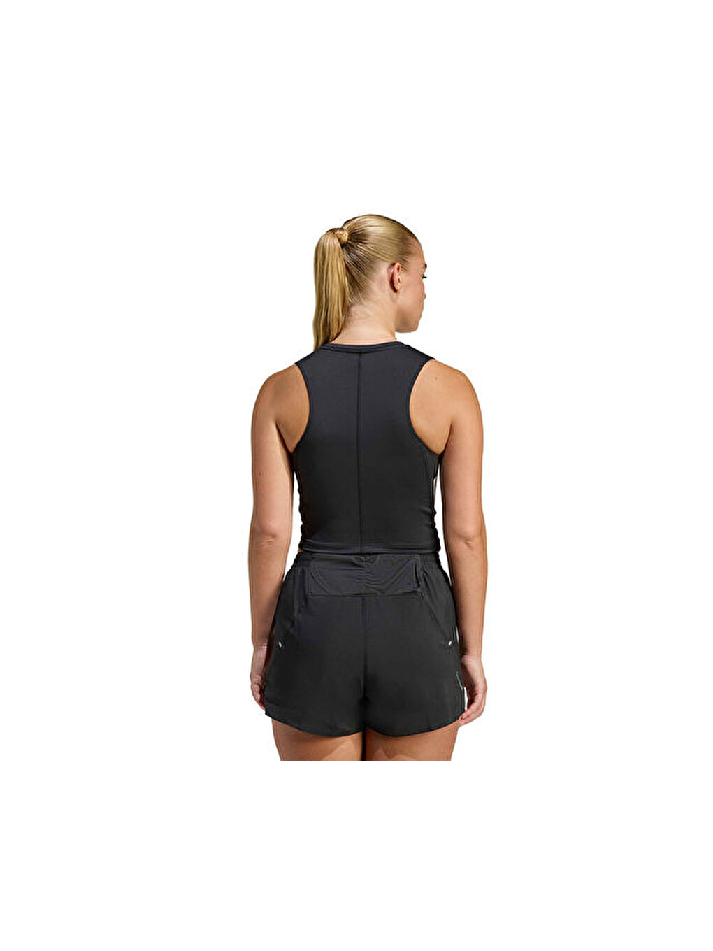 Adi365/// Tk W Kadın Koşu Crop Üst Jz5157 Siyah-1