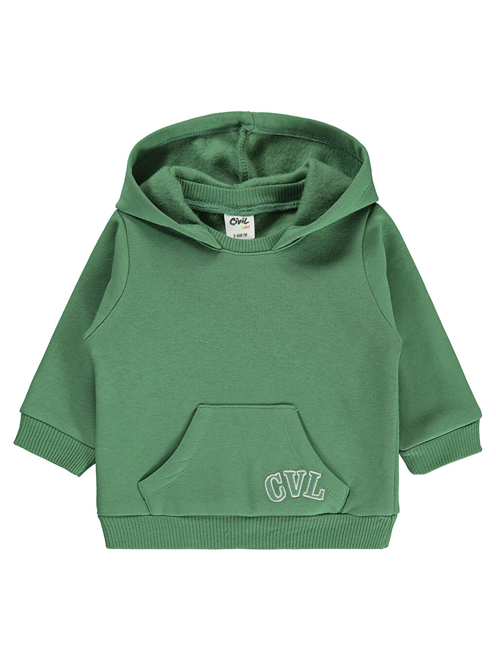 Civil Haki Erkek Bebek Kapüşonlu Sweatshirt 6 18 Haki