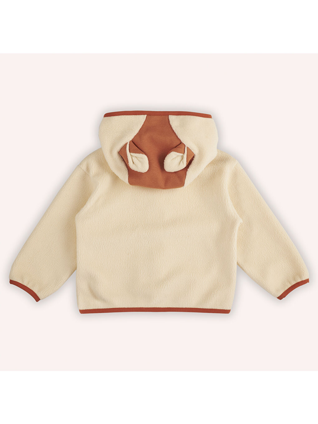 Panço Bej Kız Çocuk Tilki Kulaklı Pelüş Sweatshirt - 6