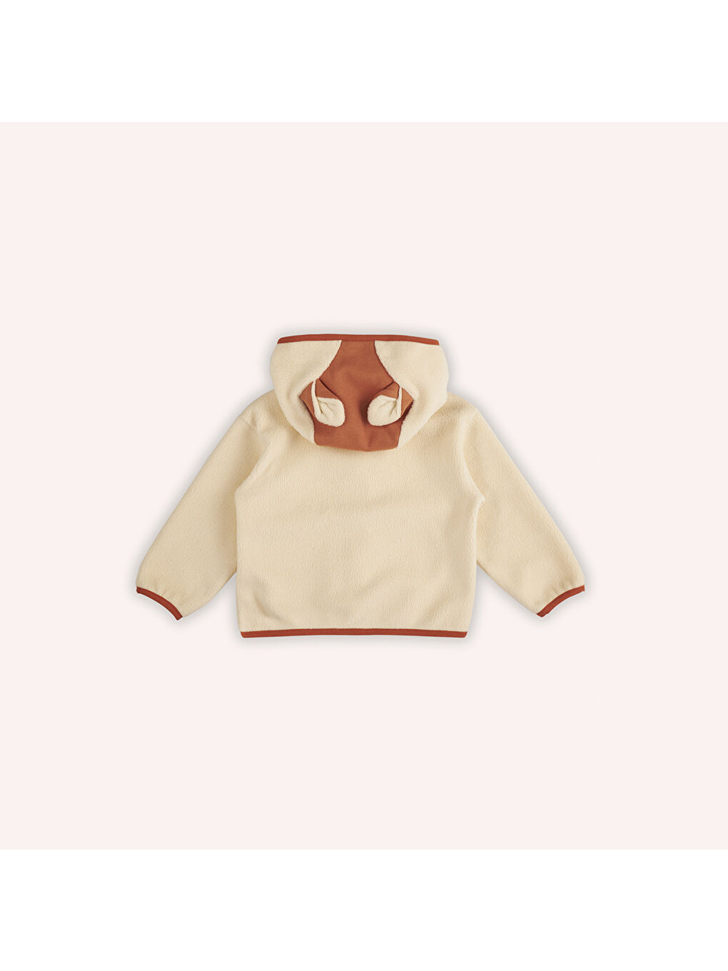 Panço Bej Kız Çocuk Tilki Kulaklı Pelüş Sweatshirt - 4