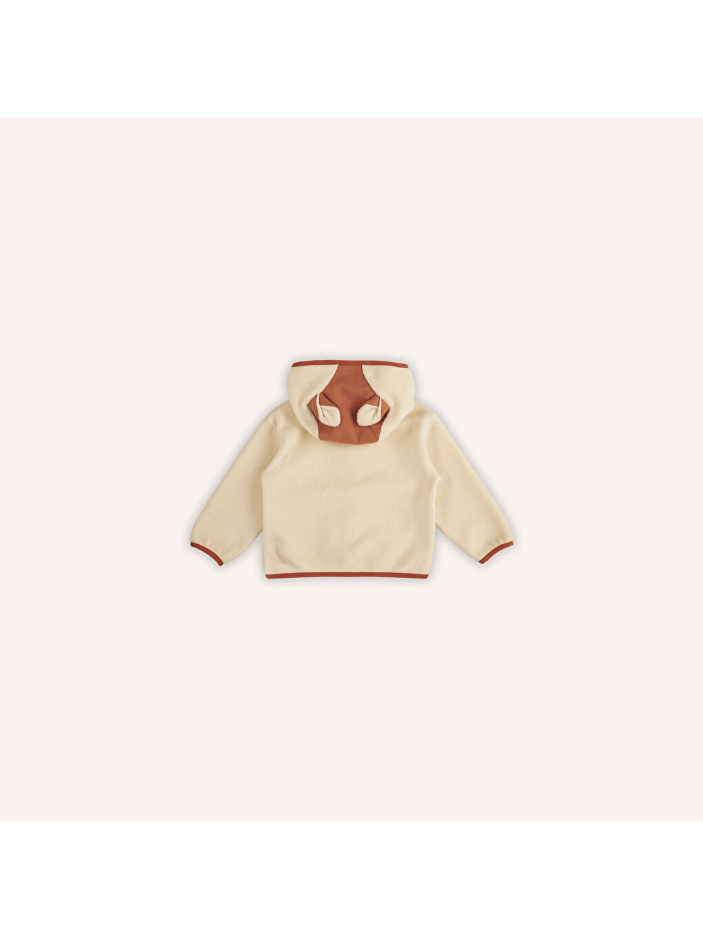 Panço Bej Kız Çocuk Tilki Kulaklı Pelüş Sweatshirt - 7