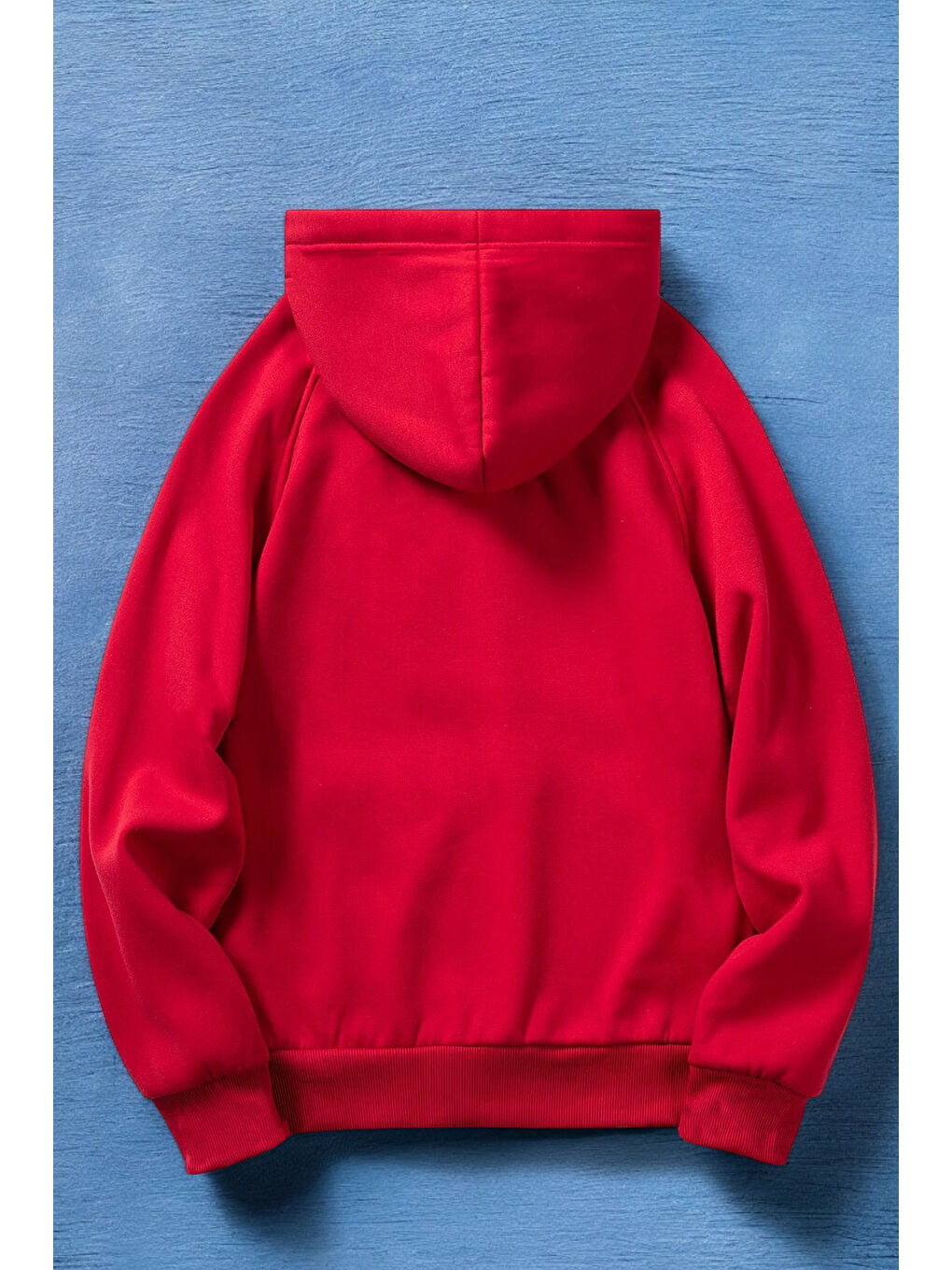 uyguntarz Kırmızı Papatya Kelebek Baskılı Oversize Sweatshirt - 1