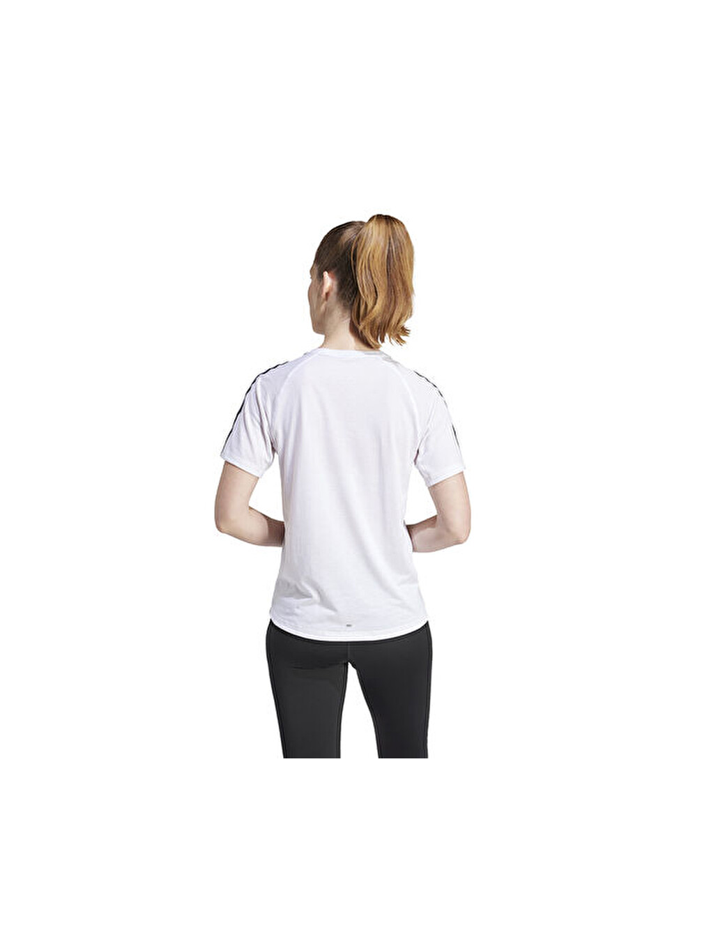 Otr E 3s Tee Kadın Koşu Tişörtü Iq3876 Beyaz-7