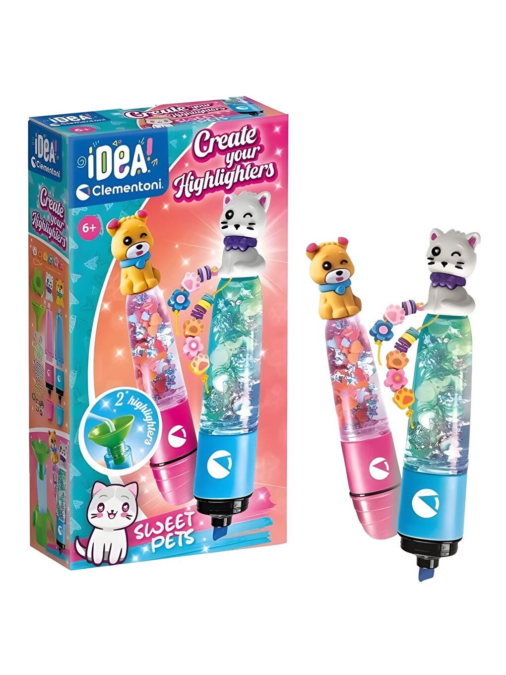 Idea Fosforlu Kalem Tasarım Seti Evcil Hayvanlar-1