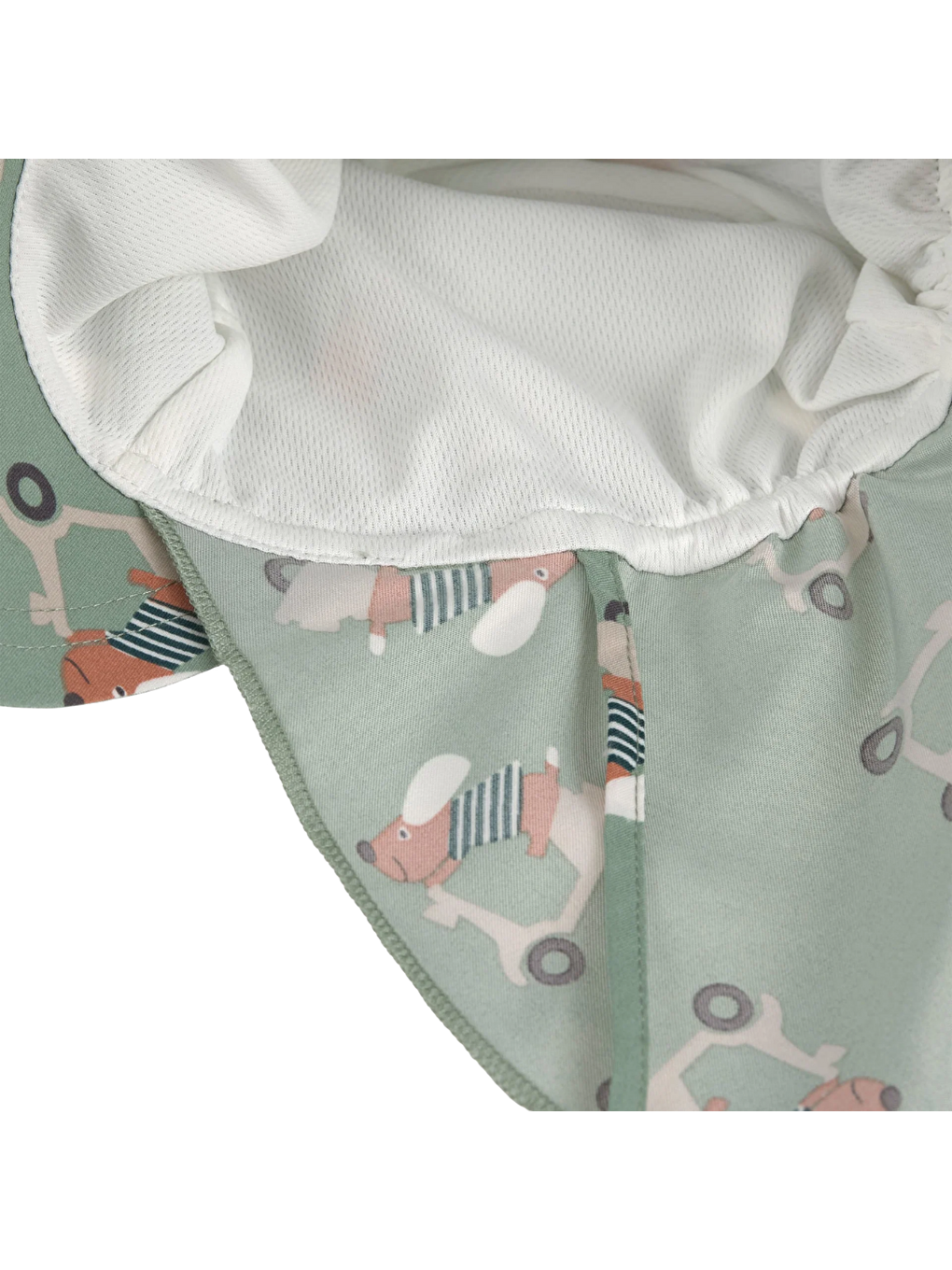 Yeşil Flap Hat Uv Korumalı Uzun Şapka Scooter Dog Green-2