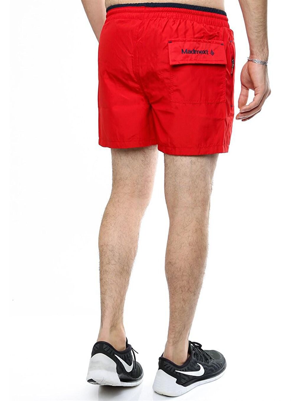 Düz Bordo Deniz Şortu 1959-3