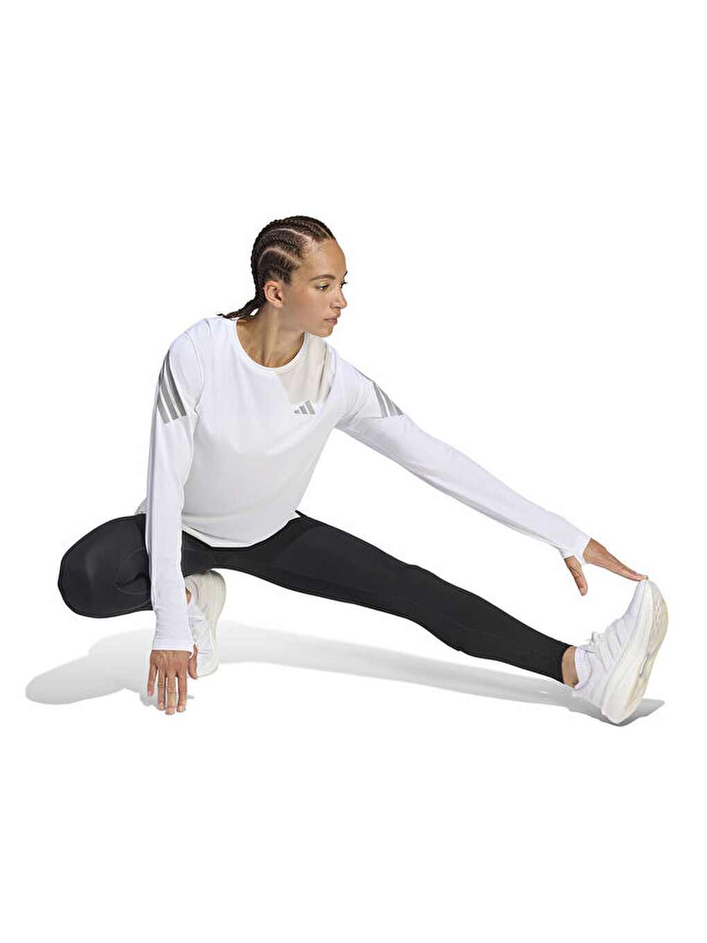 Adi365 Climacool Ls W Kadın Koşu Uzun Kollu Tişört Ke6842 Beyaz-5