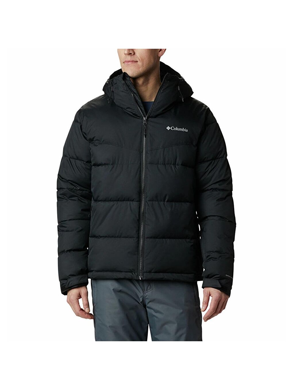 Iceline Ridge Erkek Siyah Kapüşonlu Şişme Mont