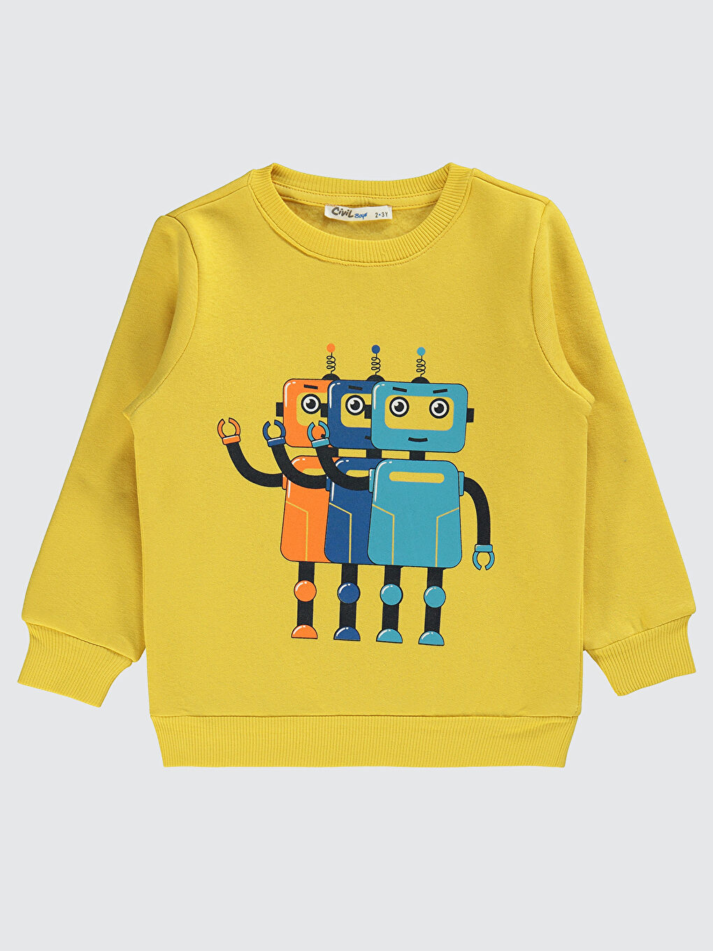 Civil Kahverengi Boys Erkek Çocuk Sweatshirt 2-5 Yaş Hardal