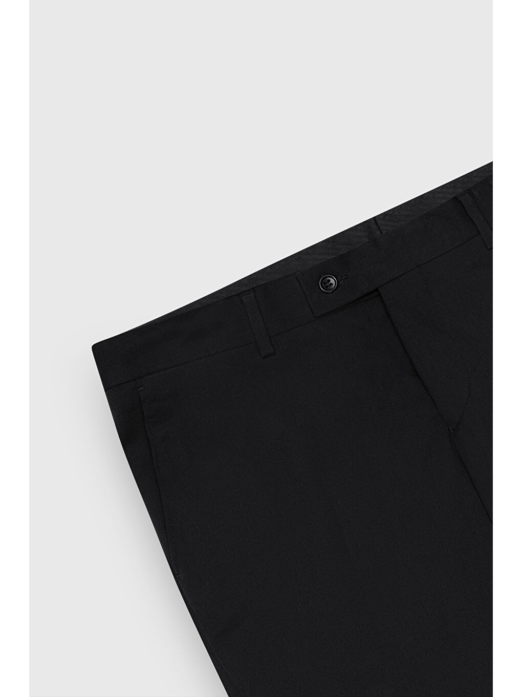 Erkek Siyah Regular Fit Geniş Kesim Yan Cep Klasik Pantolon-6