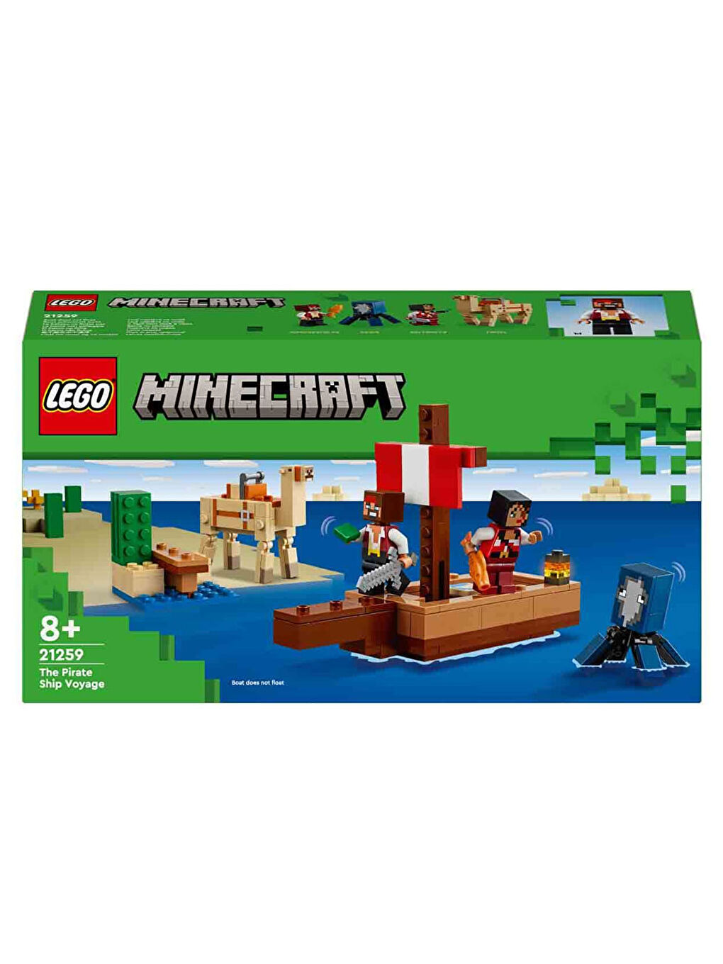 Lego Renksiz Minecraft Korsan Gemisi Yolculuğu Oyun Seti 21259 - 5