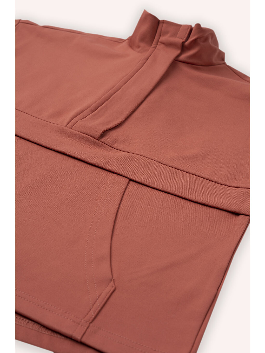 Kırmızı Kız Çocuk Cep Detaylı Sweatshirt-2