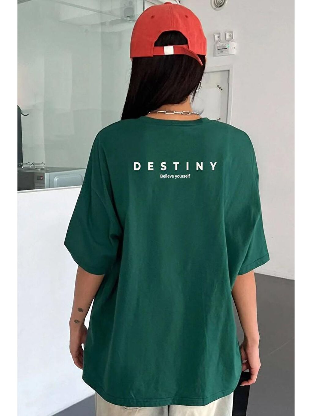 uyguntarz Yeşil Destiny Baskılı T-shirt - 1