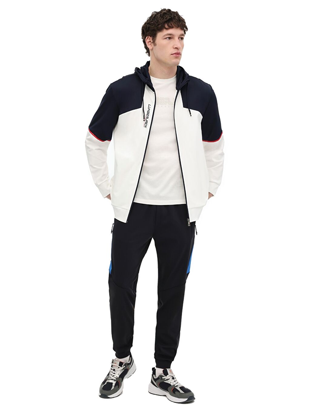 Beyaz ML RUNE 17ITL1305 6FX KIRIK BEYAZ Erkek Eşofman Üstü-2