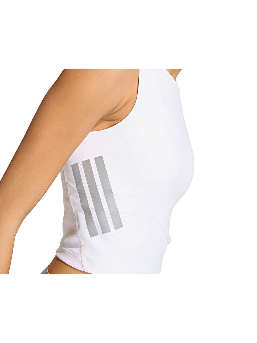 Adi365/// Tk W Kadın Koşu Crop Üst Jz2484 Beyaz-3