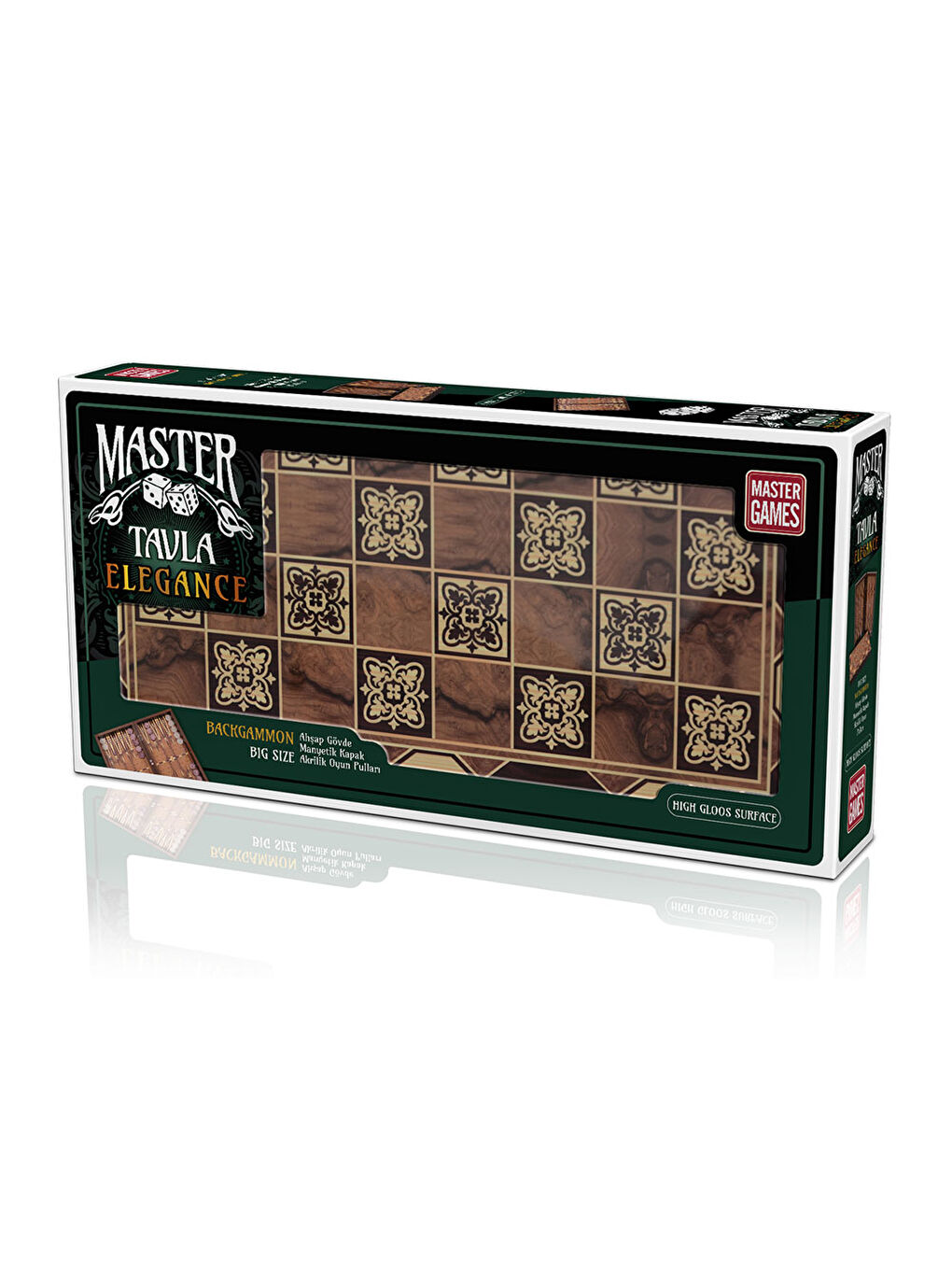 KS GAMES Renksiz Master Elegance Tavla Elegance Motif T72