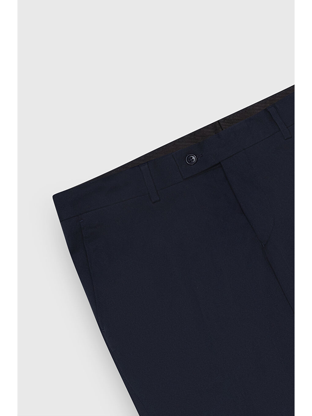 Erkek Lacivert Regular Fit Geniş Kesim Yan Cep Klasik Pantolon-8