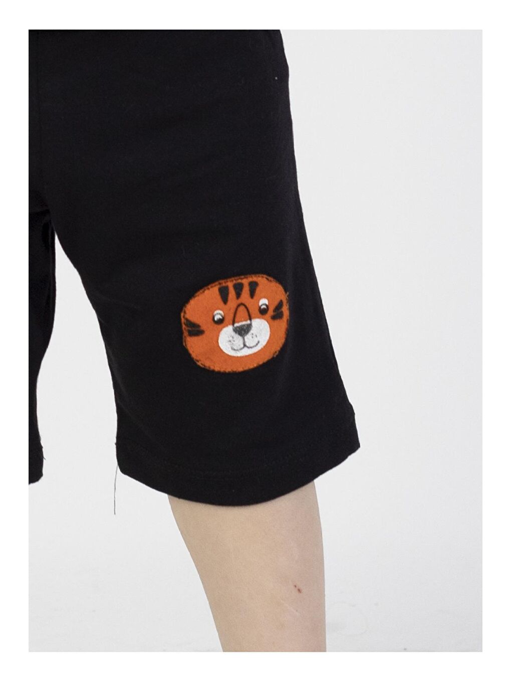 Gri Erkek Bebek Kaprili Kısa Kollu Baskılı Yazlık Basic Alt-Üst Takım 6-24 ay-3