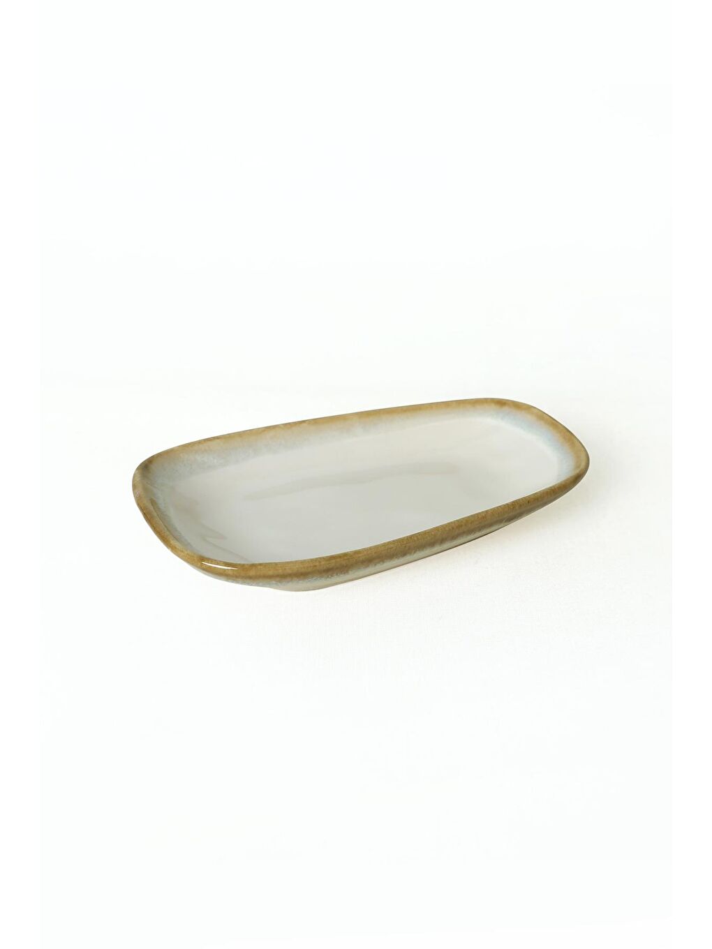 Karışık Yeşil / Krem Tetra Kayık Tabak 28-21 Cm-4