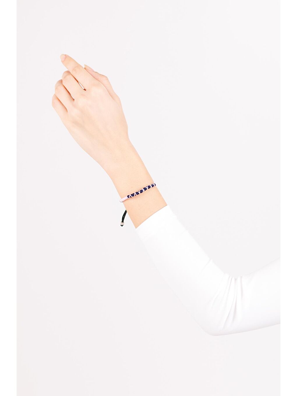 Siyah MerryBrand El Yapımı Örme İp Bileklik Rumba-2