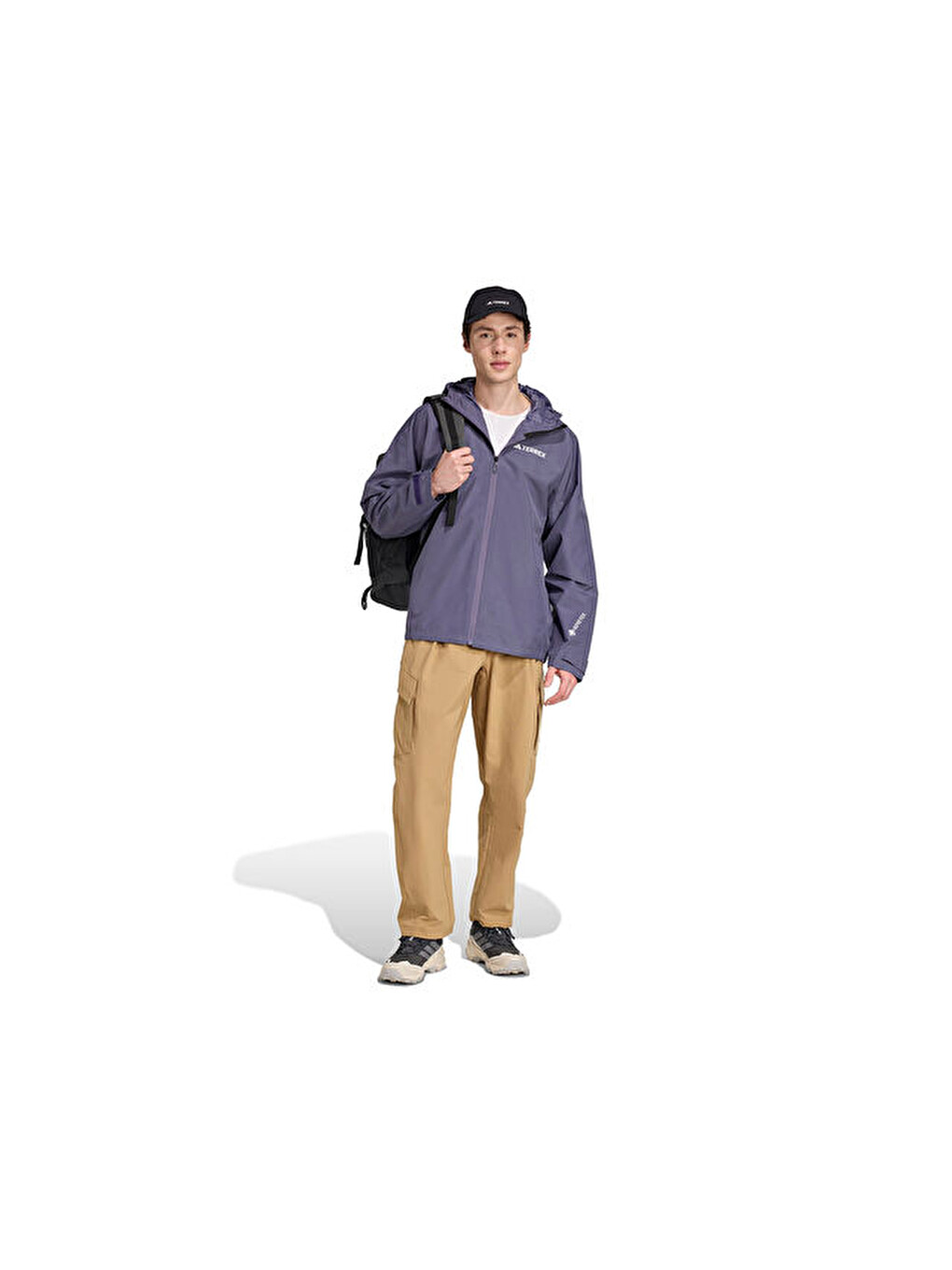Terrex Xpr 2l Gore Jkt Erkek Outdoor Yağmurluk Ceket Jl9749 Mor-3