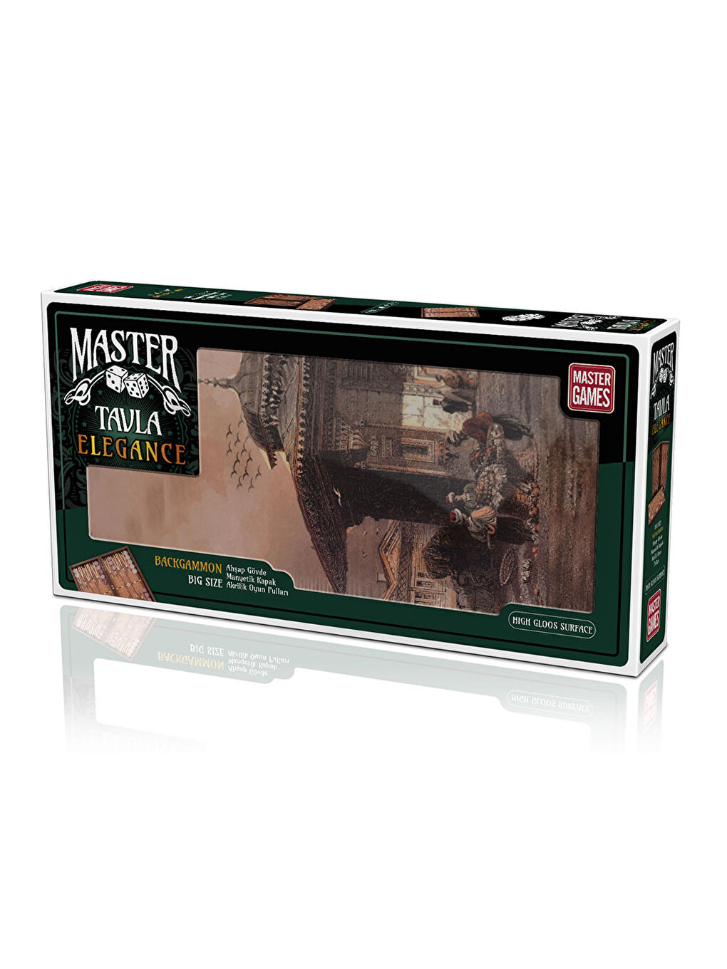 KS GAMES Renksiz Master Elegance Tavla Üsküdar Çeşmesi T71