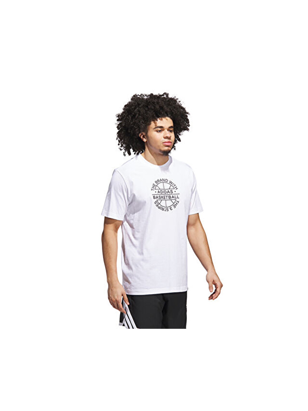 Verbiage Tee Erkek Basketbol Tişörtü Jv8429 Beyaz-2
