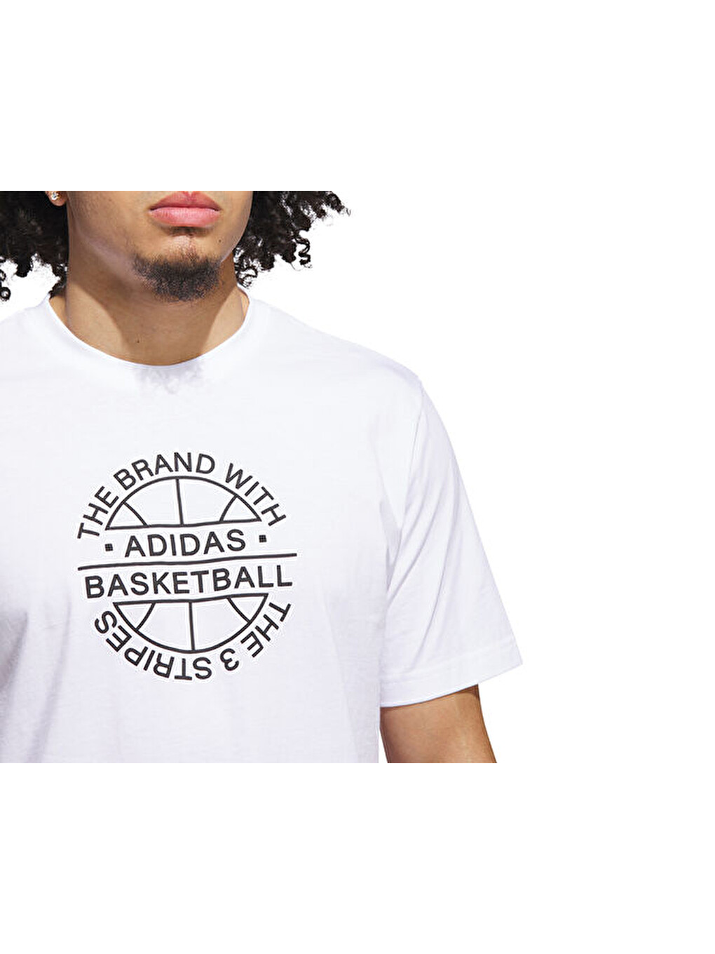 Verbiage Tee Erkek Basketbol Tişörtü Jv8429 Beyaz-3