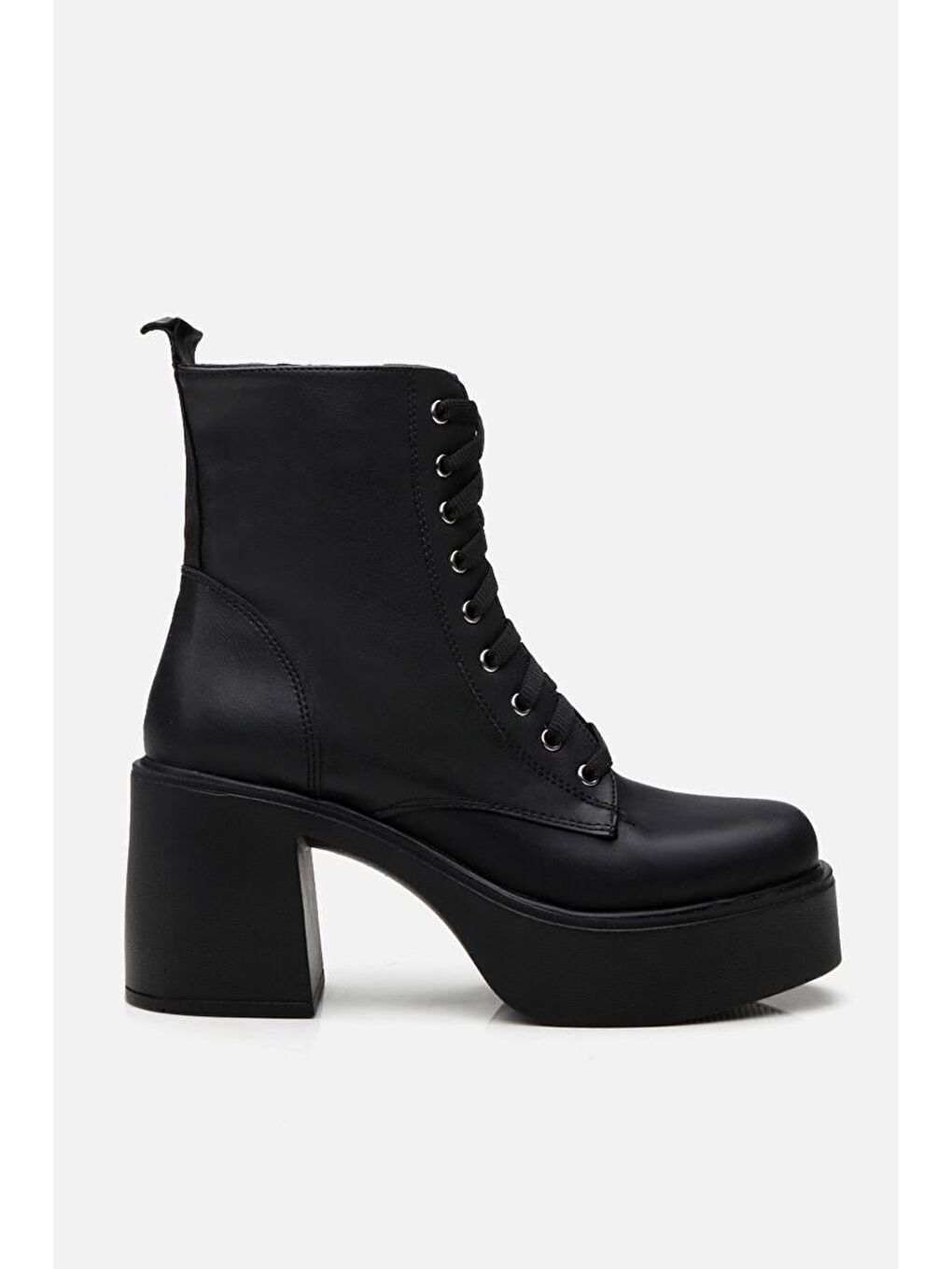 Siyah Kadın Topuklu Bot-7