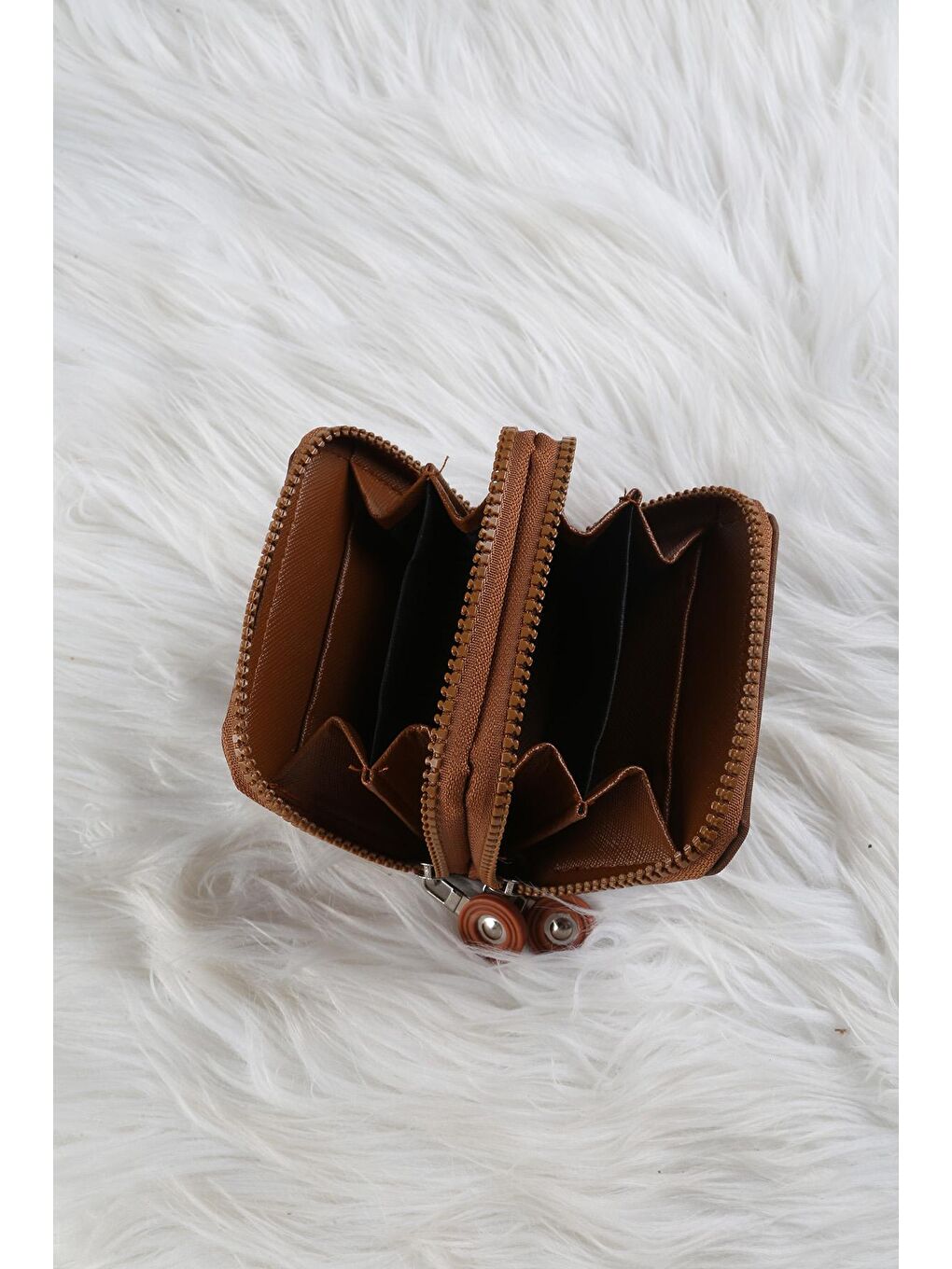 Kahverengi Baskılı Cüzdan/Para Çantası-1