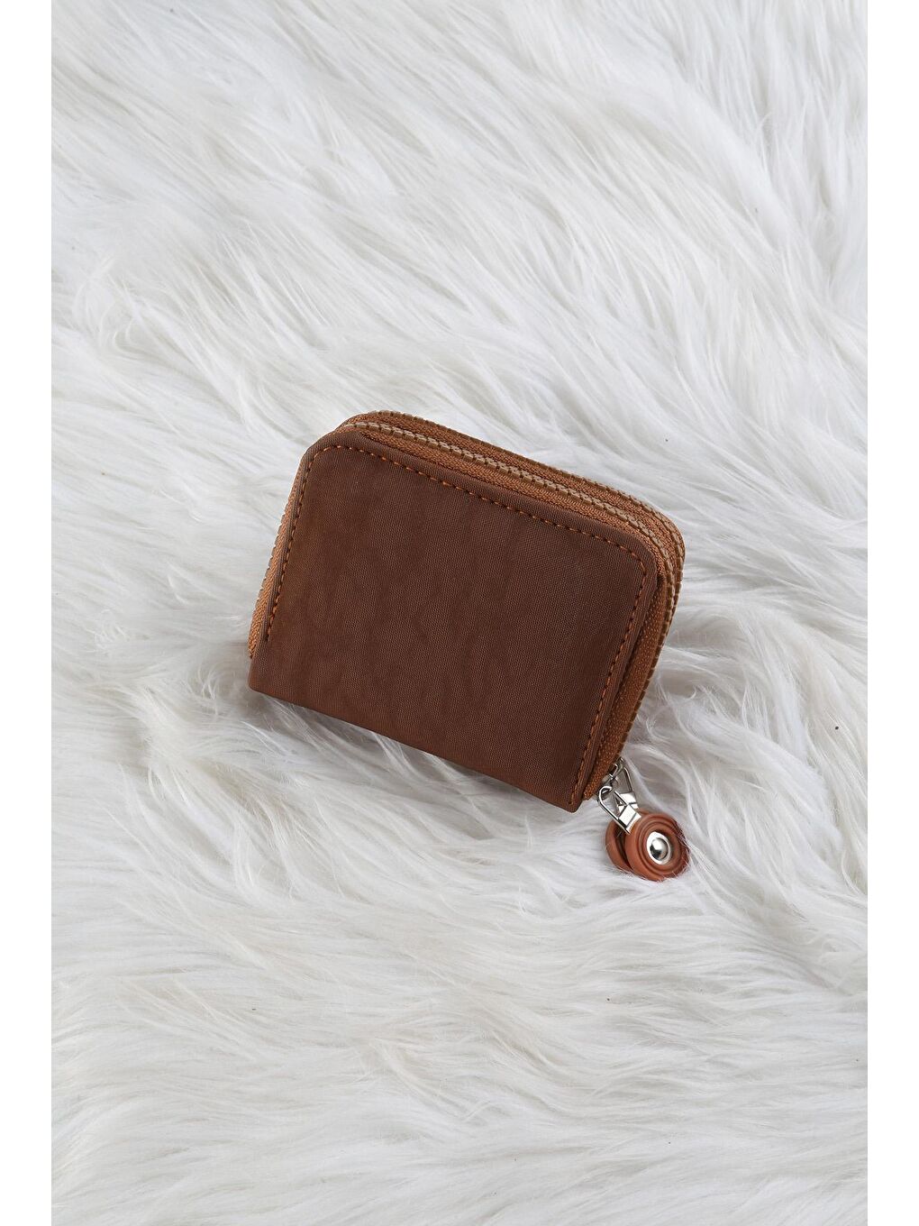 Kahverengi Baskılı Cüzdan/Para Çantası-2