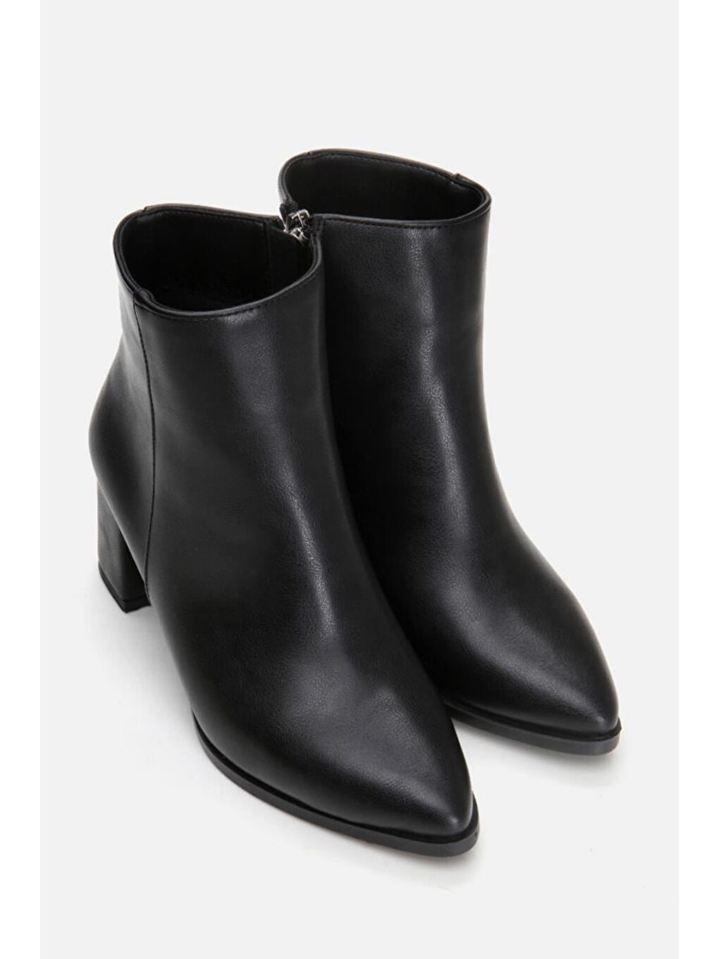 Siyah Kadın Topuklu Bot-5