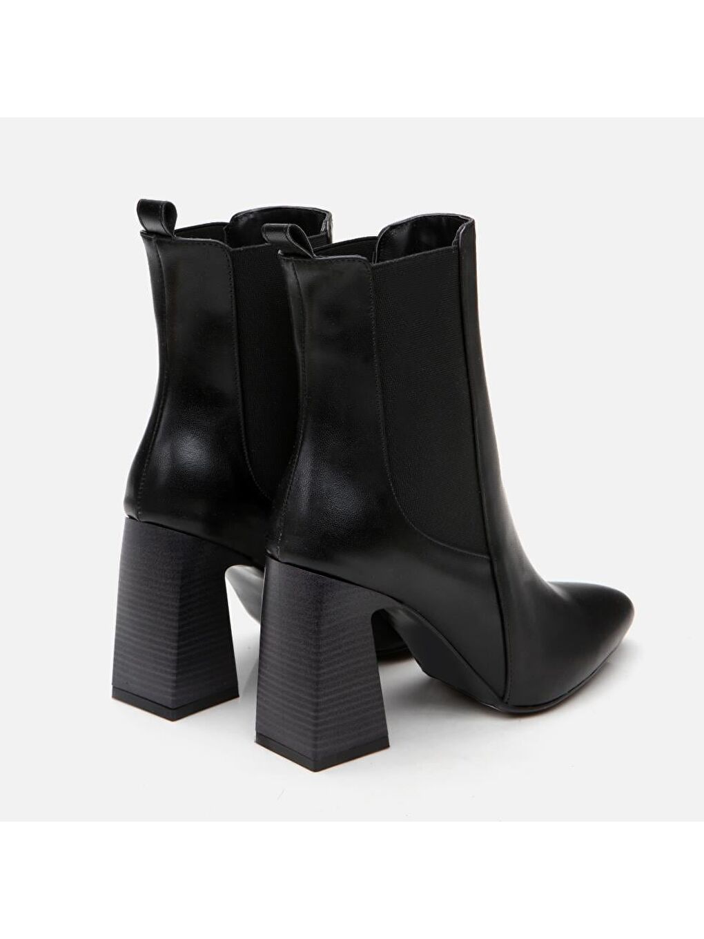 Siyah Kadın Topuklu Bot-3