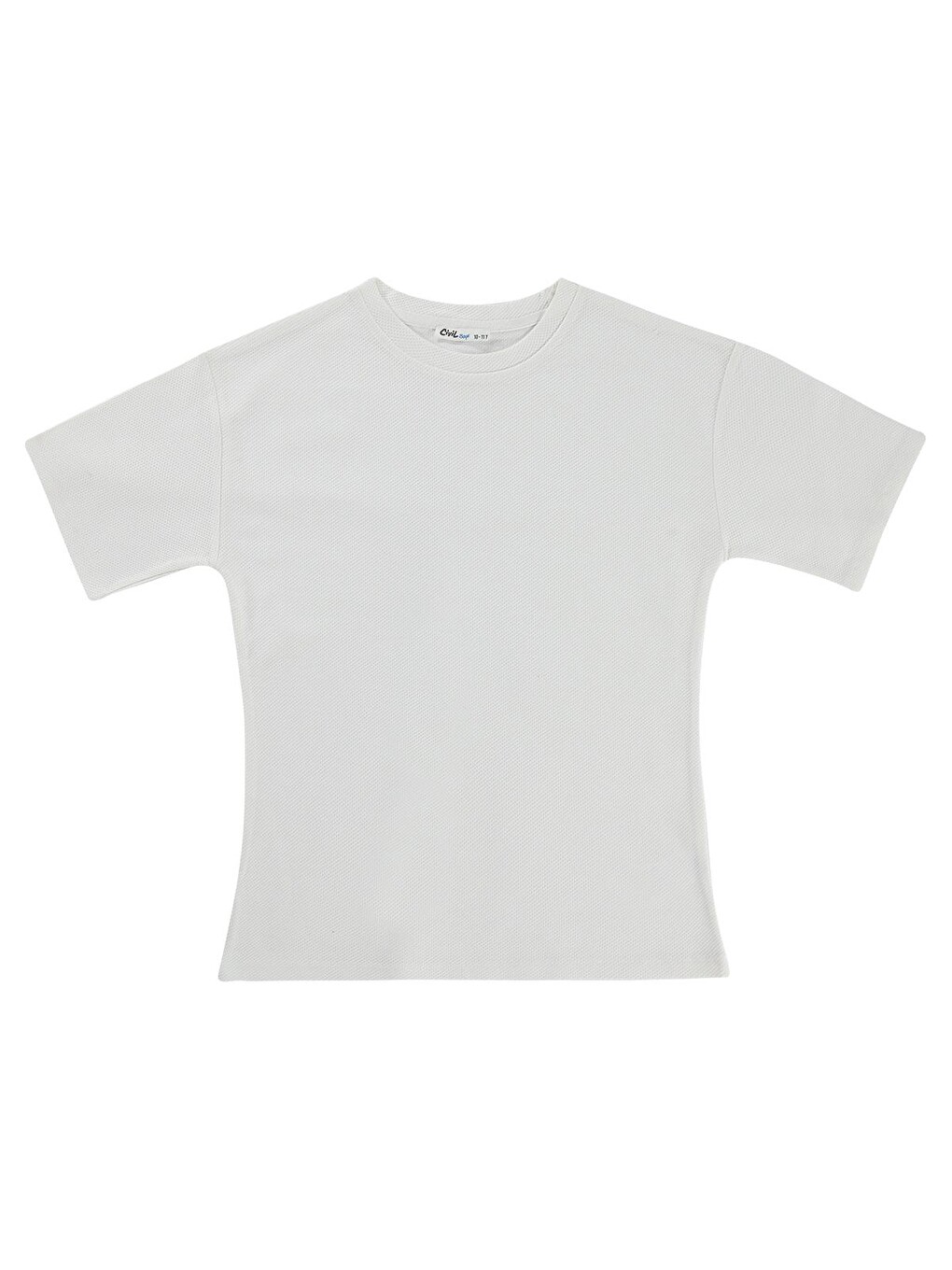 Pembe Boys Basic Petek 10-13 Yaş Tişört - Beyaz