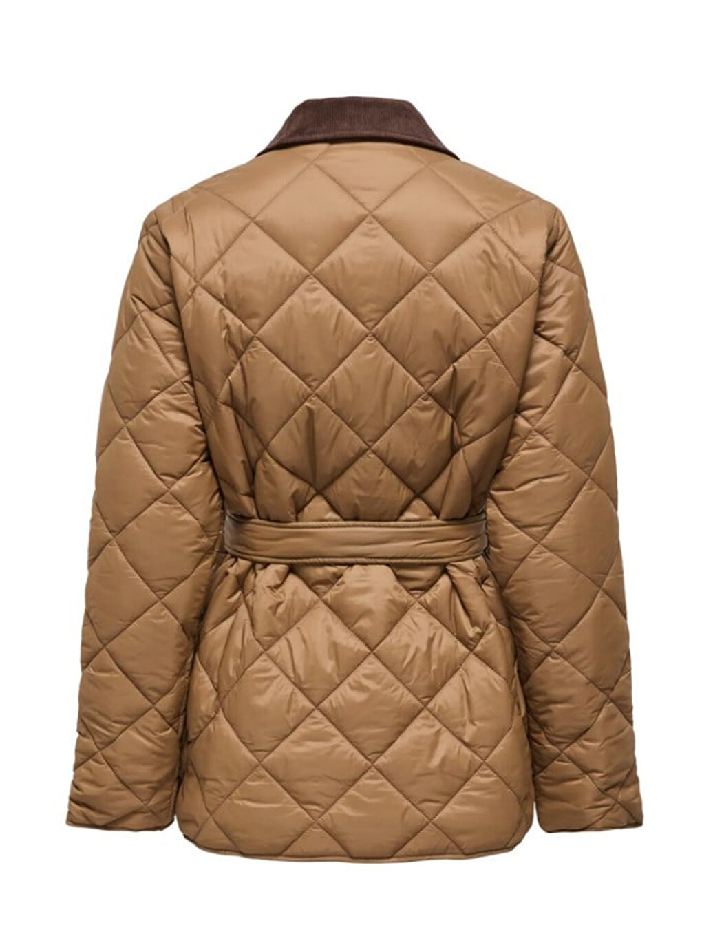 Kahverengi Onltahia Regular Fit Kapitoneli Klasik Yaka Mont 15373692-1
