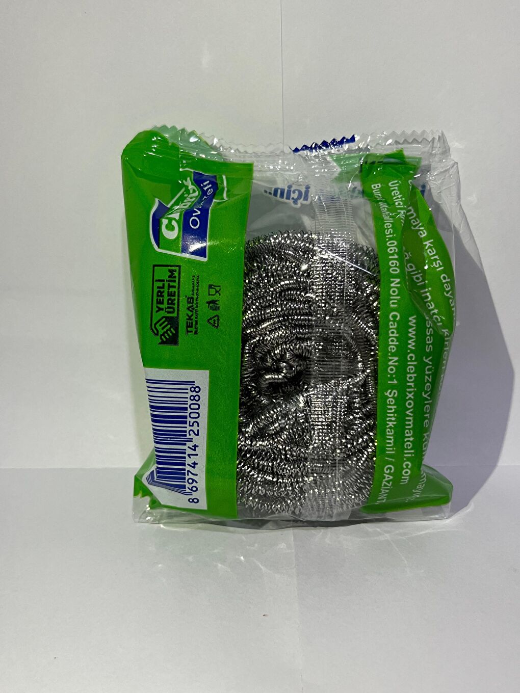 Celebrix Paslanmaz Çelik Büyük Endüstriyel Boy Bulaşık Ovma Teli 40 gr-4