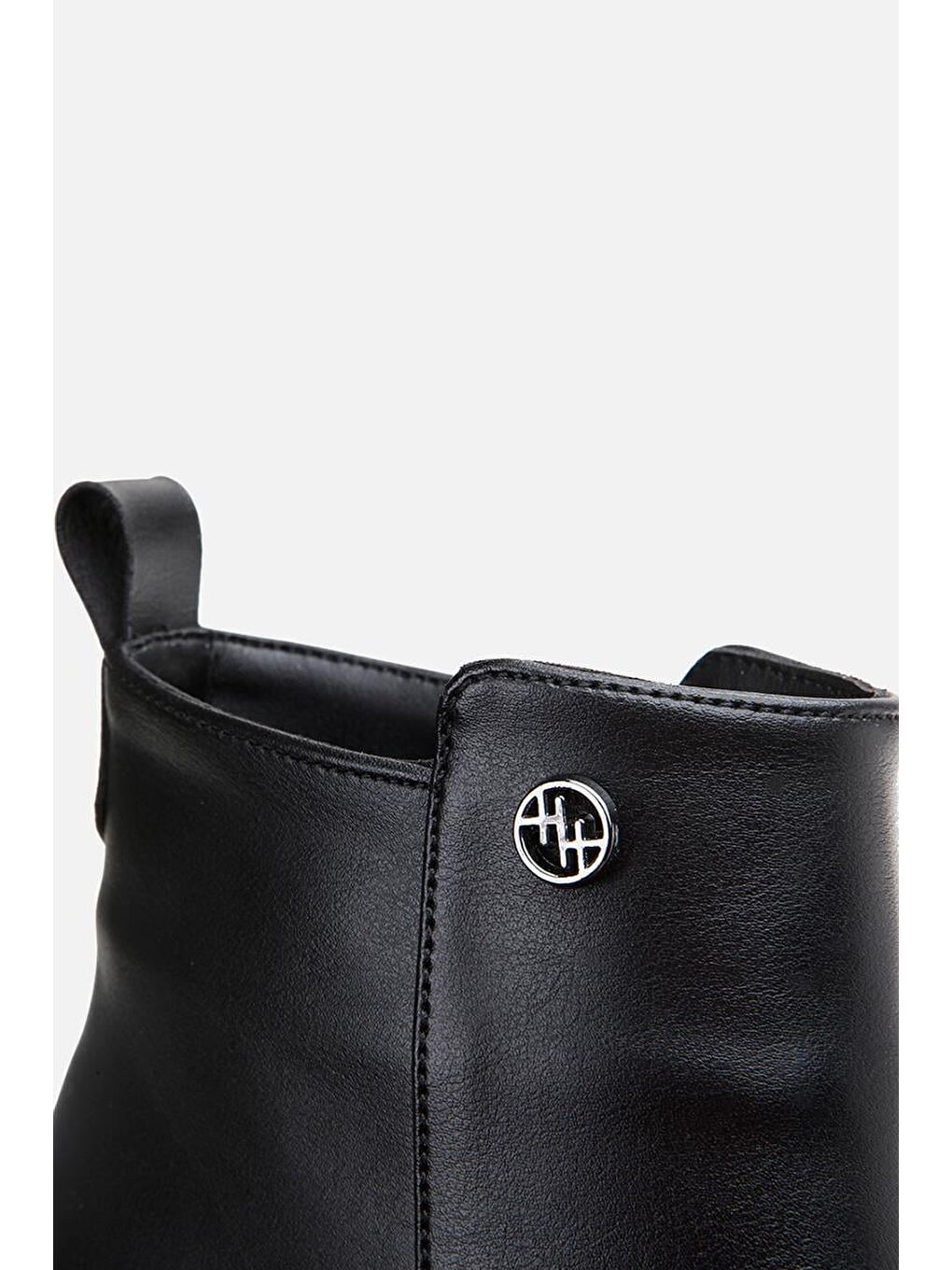 Siyah Kadın Fermuarlı Topuklu Bot-3