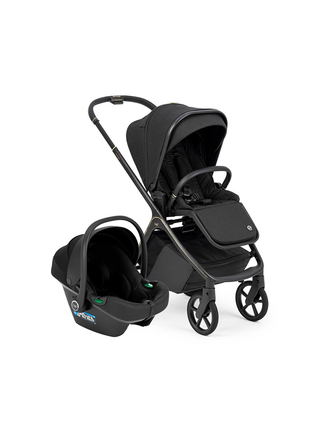 Heritage Travel Sistem Bebek Arabası Black