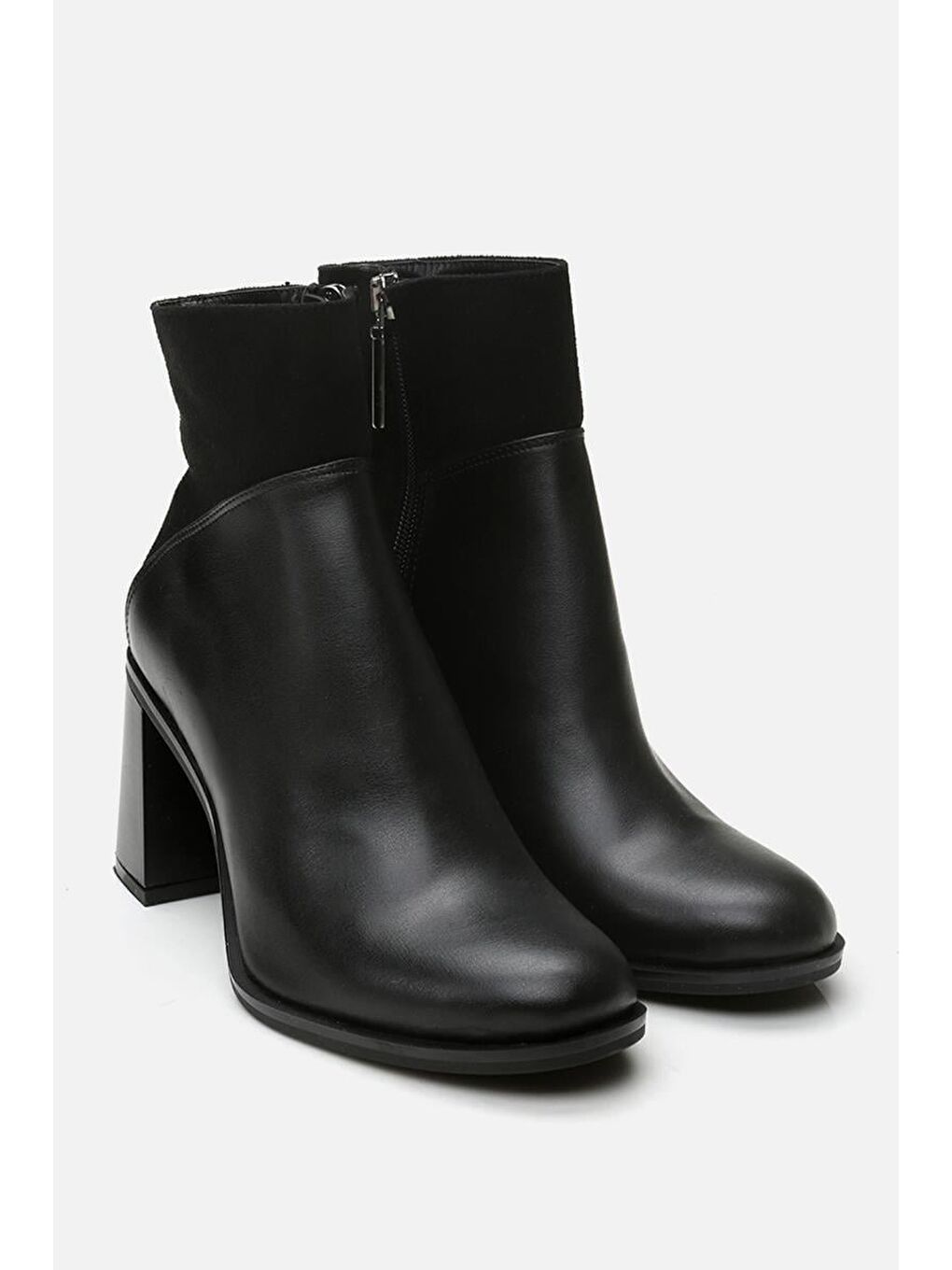 Siyah Kadın Topuklu Bot-5