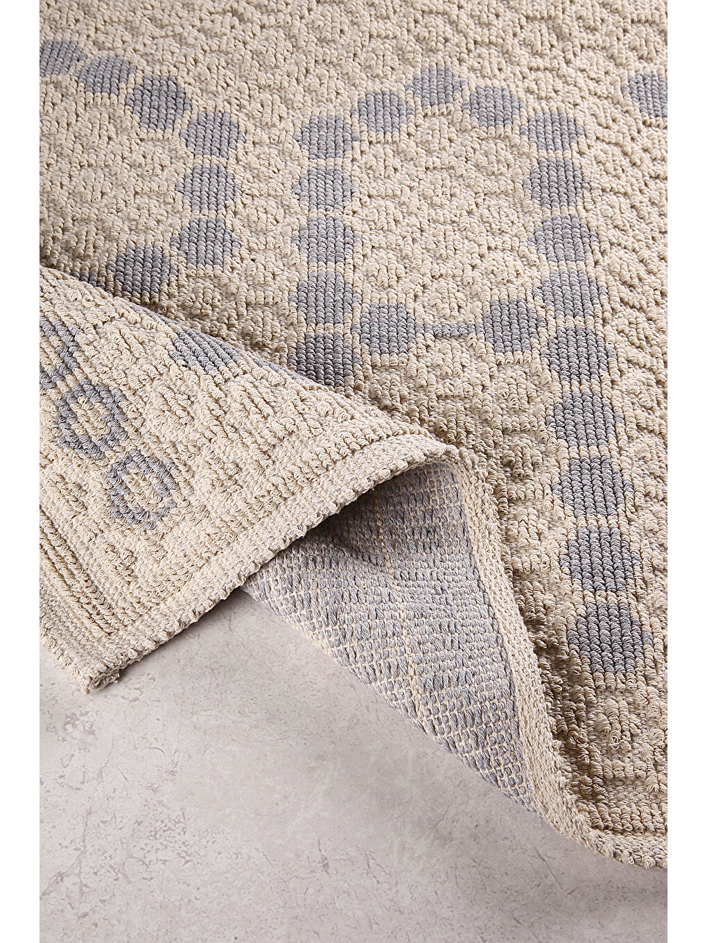 Bath Doğal Pamuklu 2'li Banyo Paspas Seti 60X100+50X60 Cm Gri-3