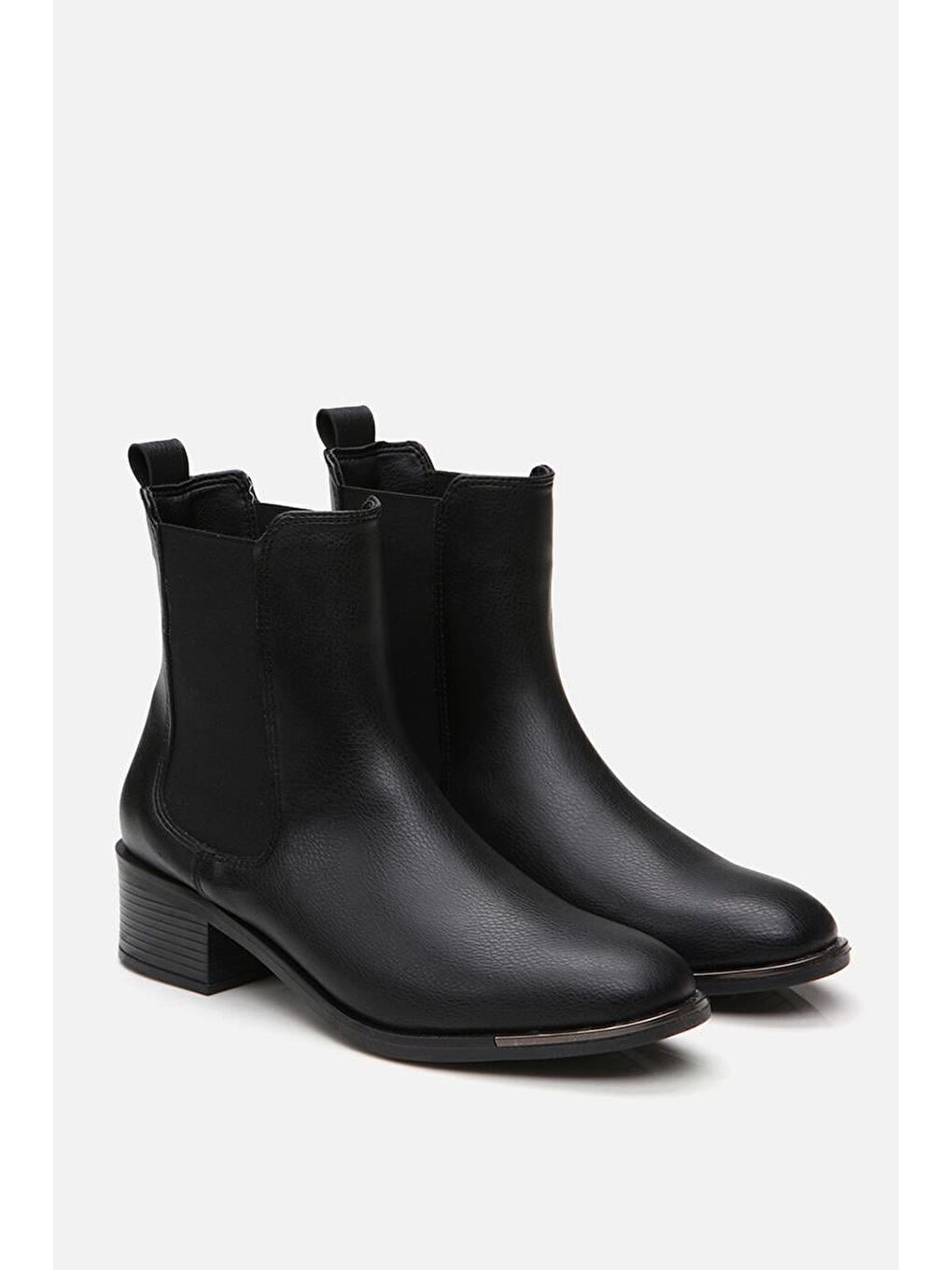 Siyah Kadın Topuklu Bot-1