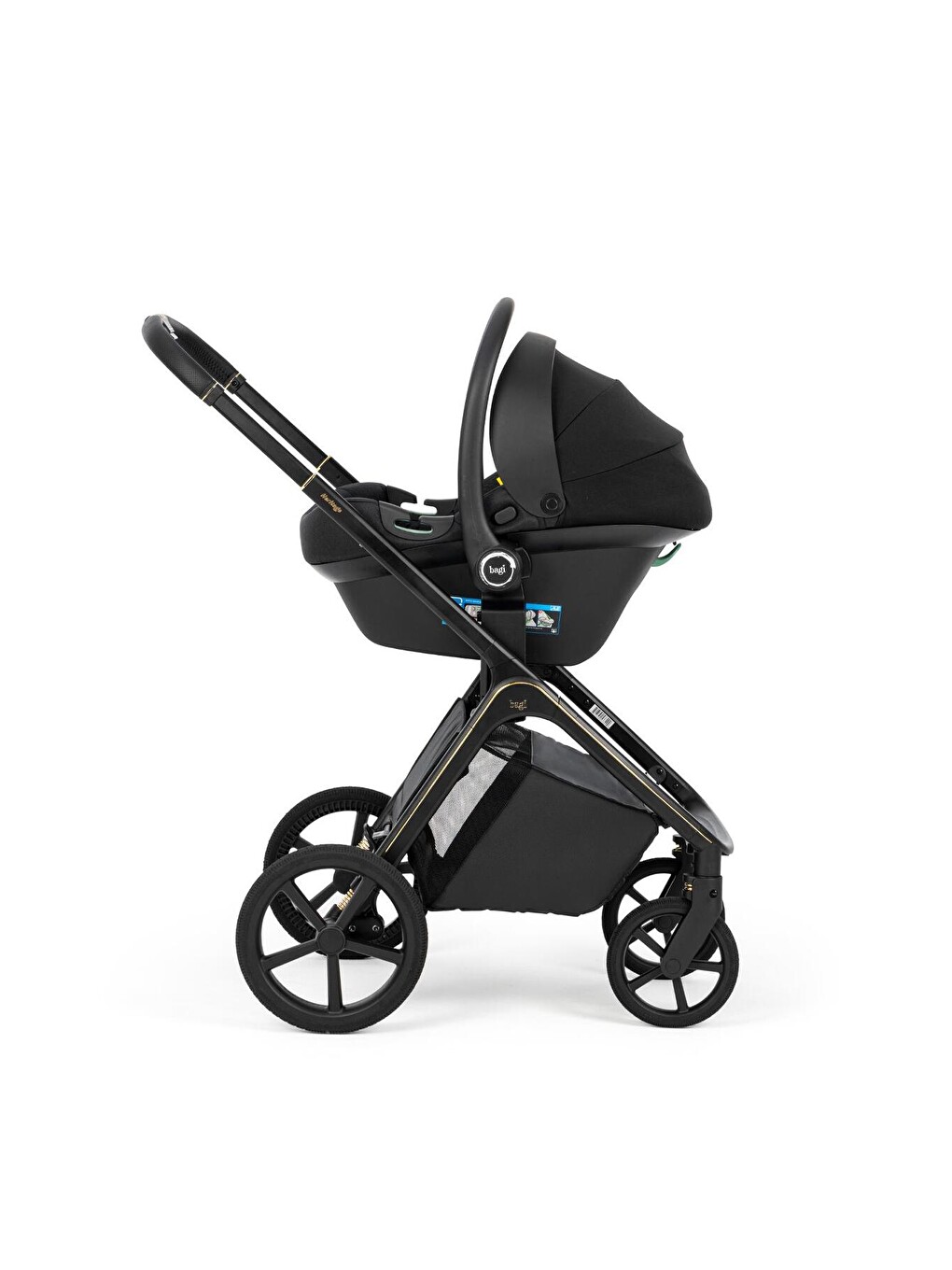 Heritage Travel Sistem Bebek Arabası Black-7