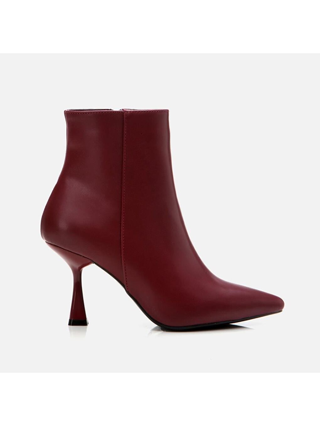 Bordo Kadın Topuklu Bot-7