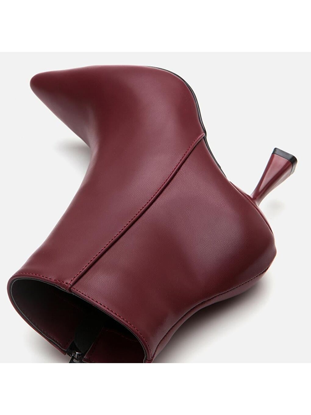 Bordo Kadın Topuklu Bot-2