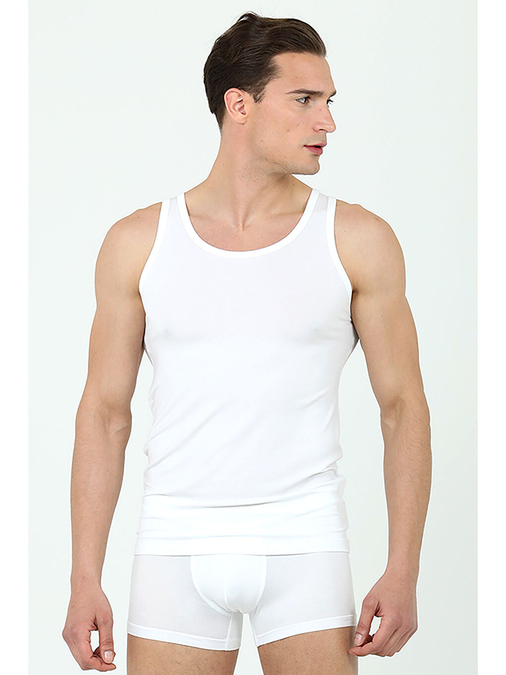 Beyaz Ds Damat Soft Pamuk 2'li Atlet BEYAZ-1