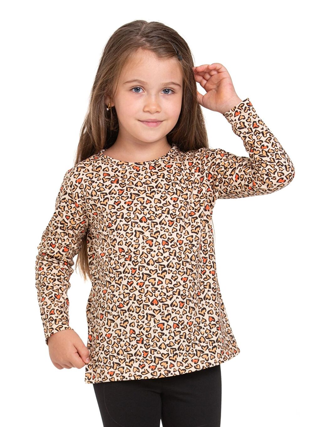 Myhanne Siyah Leopar Desenli Taytlı Takım 73208 - 2